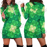 Psychedelic St.Patrick'S Day Clover Seamless SED-1014 Hoodie Dress