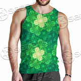 Psychedelic St.Patrick'S Day Clover Seamless SED-1014 Men Tank-tops
