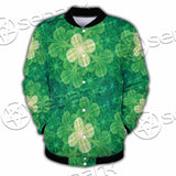Psychedelic St.Patrick'S Day Clover Seamless SED-1014 Button Jacket