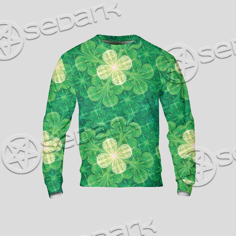 Psychedelic St.Patrick'S Day Clover Seamless SED-1014 Unisex Sweatshirt
