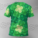 Psychedelic St.Patrick'S Day Clover Seamless SED-1014 Unisex T-shirt