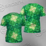 Psychedelic St.Patrick'S Day Clover Seamless SED-1014 Unisex T-shirt
