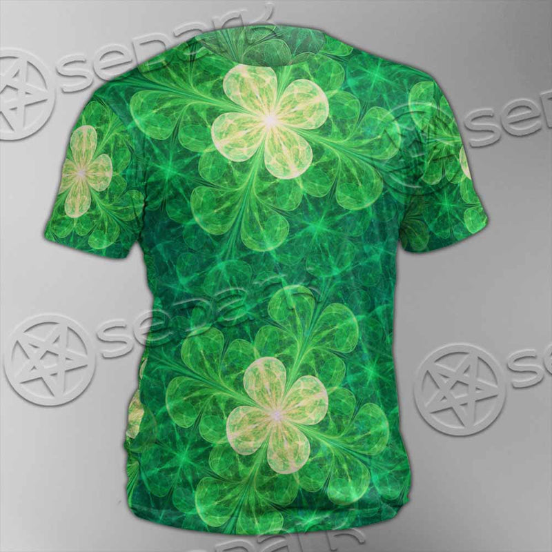 Psychedelic St.Patrick'S Day Clover Seamless SED-1014 Unisex T-shirt