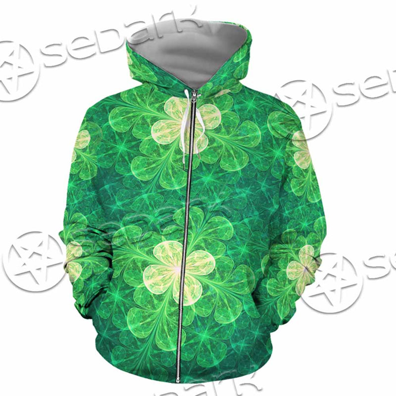 Psychedelic St.Patrick'S Day Clover Seamless SED-1014 Hoodie & Zip Hoodie