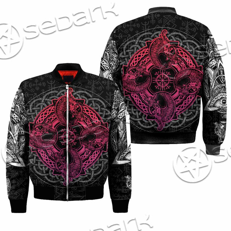 Dragons Nordic Celtic Cross Ethnic Style SED-1015 Jacket