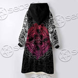 Dragons Nordic Celtic Cross Ethnic Style SED-1015 Oversized Sherpa Blanket Hoodie