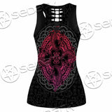 Dragons Nordic Celtic Cross Ethnic Style SED-1015 Women Tank Top