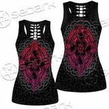 Dragons Nordic Celtic Cross Ethnic Style SED-1015 Women Tank Top