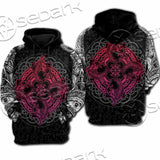 Dragons Nordic Celtic Cross Ethnic Style SED-1015 Hoodie & Zip Hoodie Raglan