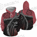 Viking Tribal Odin Head SED-1016 Hoodie & Zip Hoodie