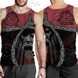 Viking Tribal Odin Head SED-1016 Men Tank-tops