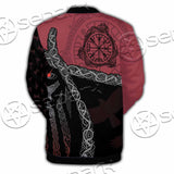 Viking Tribal Odin Head SED-1016 Button Jacket