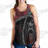 Viking Tribal Odin Head SED-1016 Women Tank Top