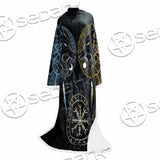 Sköll And Hati Norse Wolves SED-1017 Sleeved Blanket