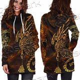 Viking Symbols SED-1018 Hoodie Dress