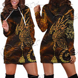 Viking Symbols SED-1018 Hoodie Dress