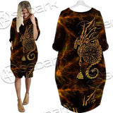 Viking Symbols SED-1018 Batwing Pocket Dress