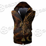 Viking Symbols SED-1018 Zip Sleeveless Hoodie