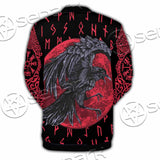 Viking Raven With Blood Moon SED-1019 Button Jacket