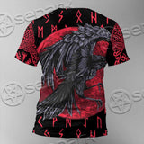 Viking Raven With Blood Moon SED-1019 Unisex T-shirt