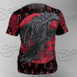 Viking Raven With Blood Moon SED-1019 Unisex T-shirt