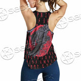 Viking Raven With Blood Moon SED-1019 Women Tank Top