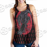 Viking Raven With Blood Moon SED-1019 Women Tank Top