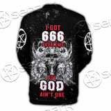666 Problems But God Ain'T One SED-1020 Button Jacket