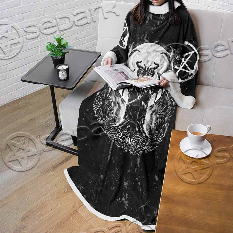 666 Problems But God Ain'T One SED-1020 Sleeved Blanket