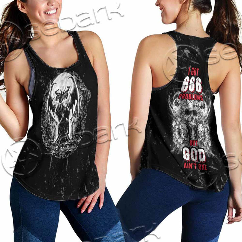 666 Problems But God Ain'T One SED-1020 Women Tank Top