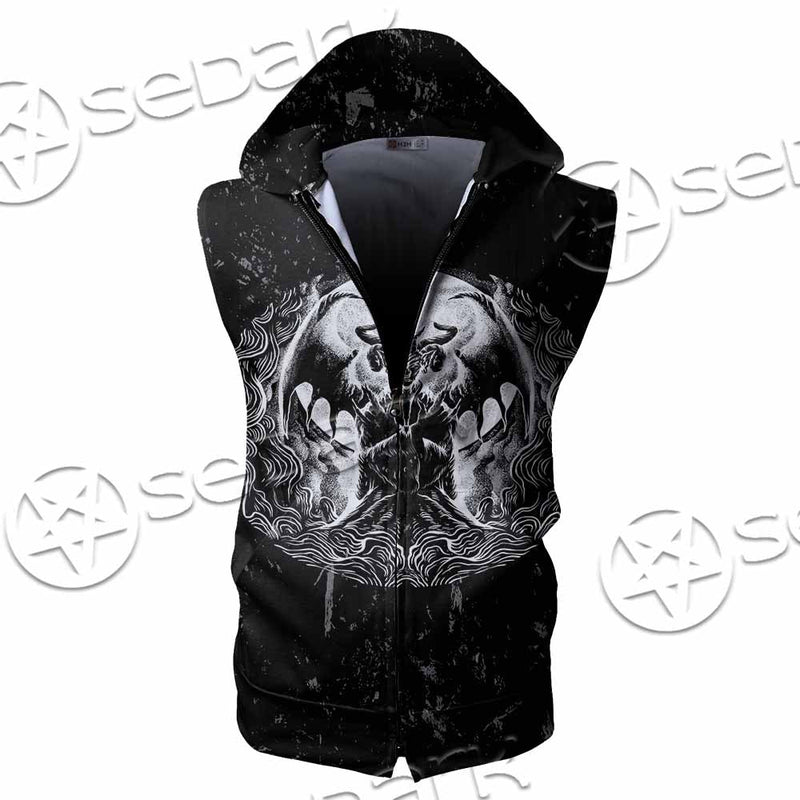 666 Problems But God Ain'T One SED-1020 Zip Sleeveless Hoodie