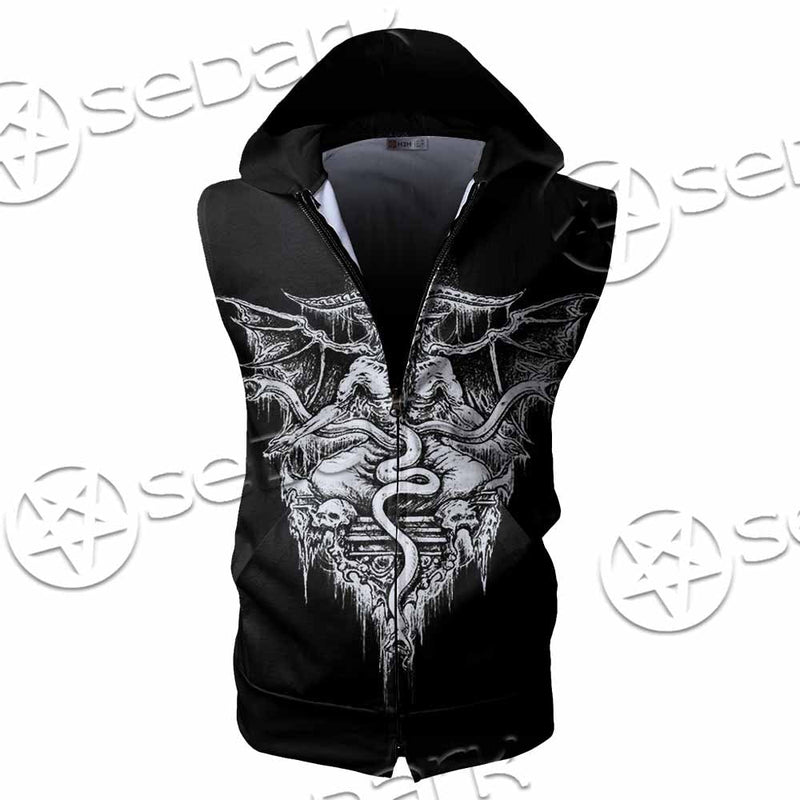 No Gods No Masters SED-1021 Zip Sleeveless Hoodie