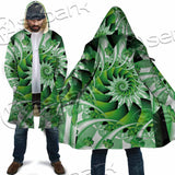 Clover Green Fractal St.Patrick'S Day SED-1022 Cloak