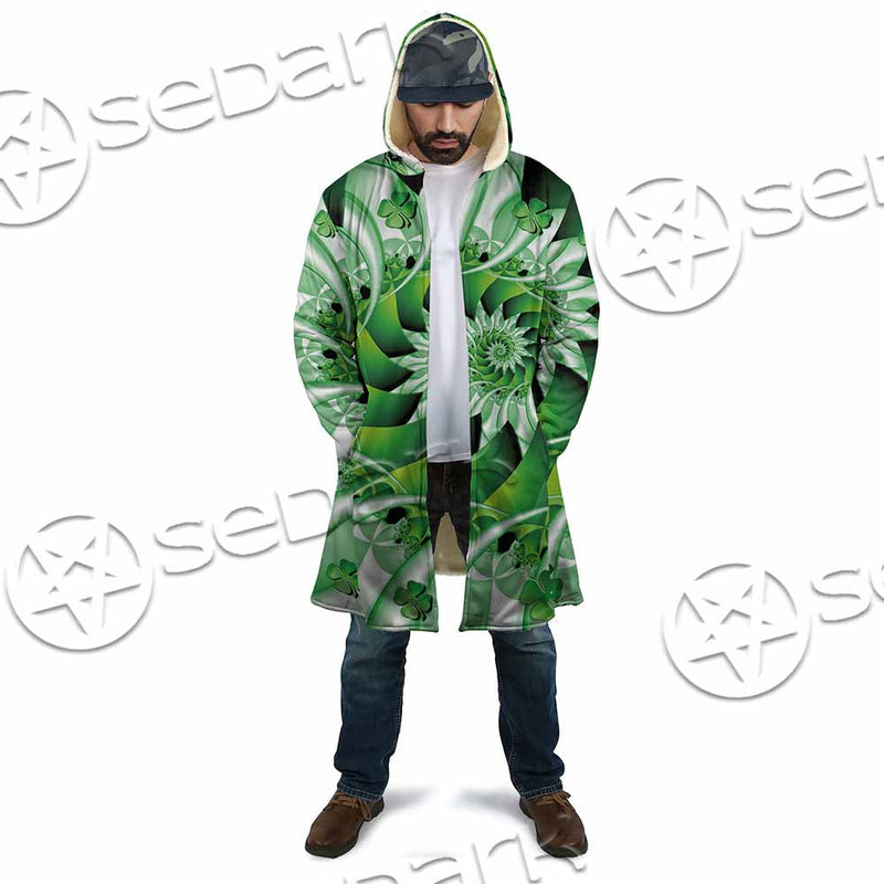 Clover Green Fractal St.Patrick'S Day SED-1022 Cloak