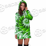 Clover Green Fractal St.Patrick'S Day SED-1022 Hoodie Dress