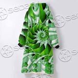 Clover Green Fractal St.Patrick'S Day SED-1022 Oversized Sherpa Blanket Hoodie