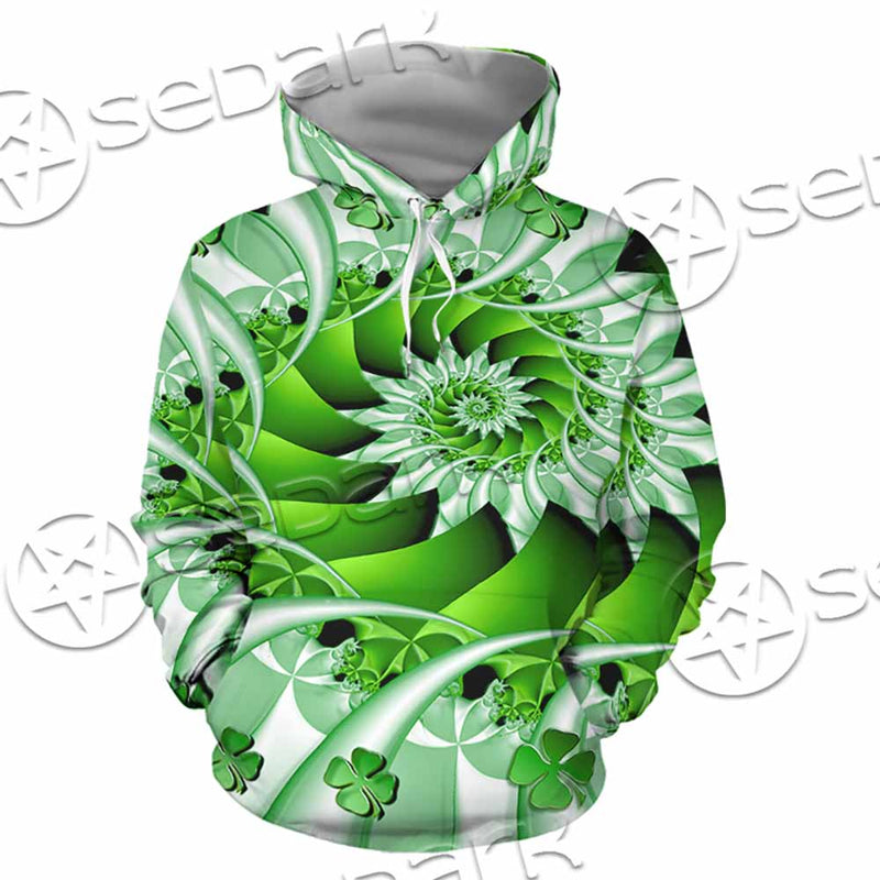 Clover Green Fractal St.Patrick'S Day SED-1022 Hoodie & Zip Hoodie