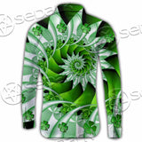 Clover Green Fractal St.Patrick'S Day SED-1022 Shirt Allover