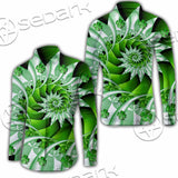 Clover Green Fractal St.Patrick'S Day SED-1022 Shirt Allover