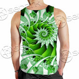 Clover Green Fractal St.Patrick'S Day SED-1022 Men Tank-tops