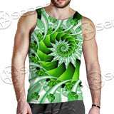 Clover Green Fractal St.Patrick'S Day SED-1022 Men Tank-tops