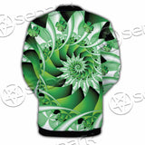 Clover Green Fractal St.Patrick'S Day SED-1022 Button Jacket