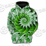 Clover Green Fractal St.Patrick'S Day SED-1022 Hoodie & Zip Hoodie Raglan