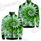Clover Green Fractal St.Patrick'S Day SED-1022 Jacket