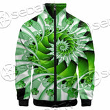 Clover Green Fractal St.Patrick'S Day SED-1022 Jacket