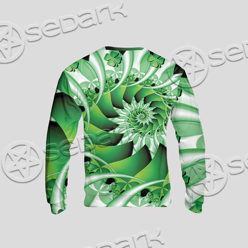 Clover Green Fractal St.Patrick'S Day SED-1022 Unisex Sweatshirt