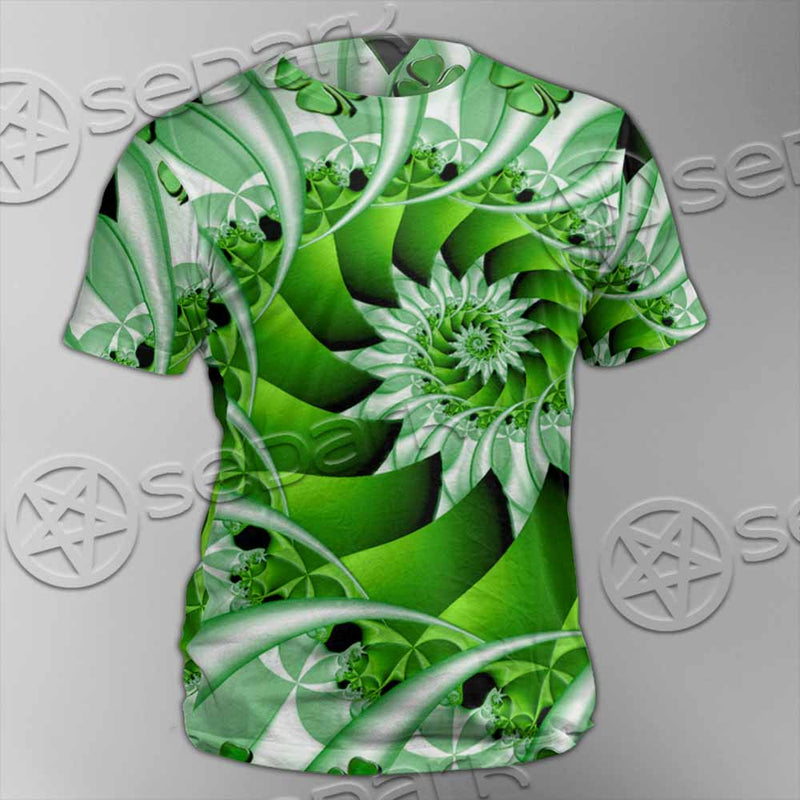 Clover Green Fractal St.Patrick'S Day SED-1022 Unisex T-shirt