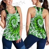 Clover Green Fractal St.Patrick'S Day SED-1022 Women Tank Top