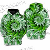 Clover Green Fractal St.Patrick'S Day SED-1022 Hoodie & Zip Hoodie Raglan