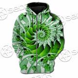 Clover Green Fractal St.Patrick'S Day SED-1022 Hoodie & Zip Hoodie Raglan